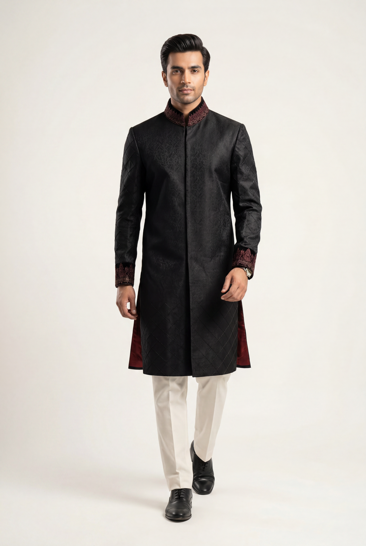 J. Black Sherwani 1-Piece - Men's - AI Photo