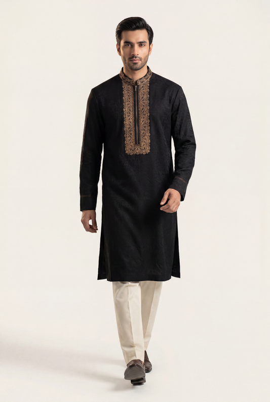 J. Black Sherwani 1-Piece - Men's - AI Photo