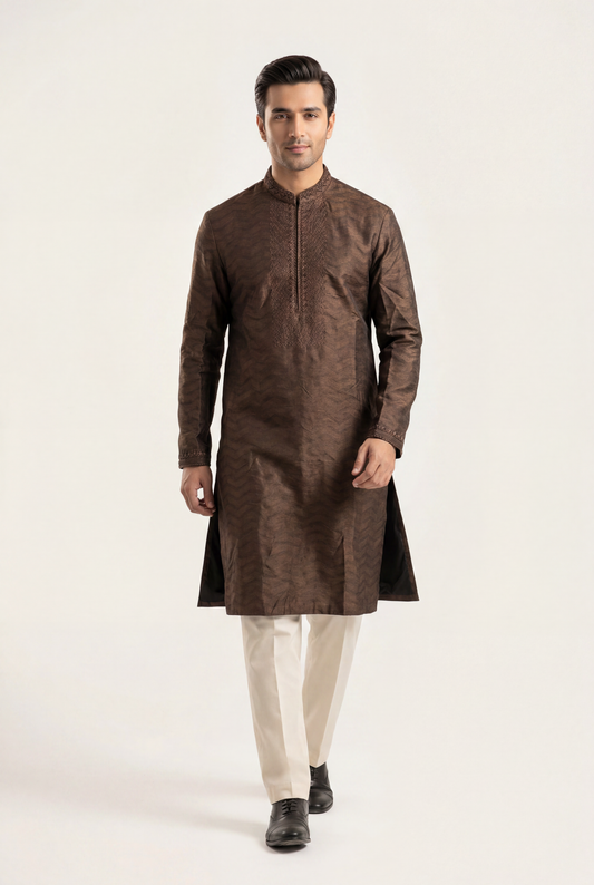 J. Brown Sherwani 1-Piece - Men's - AI Photo