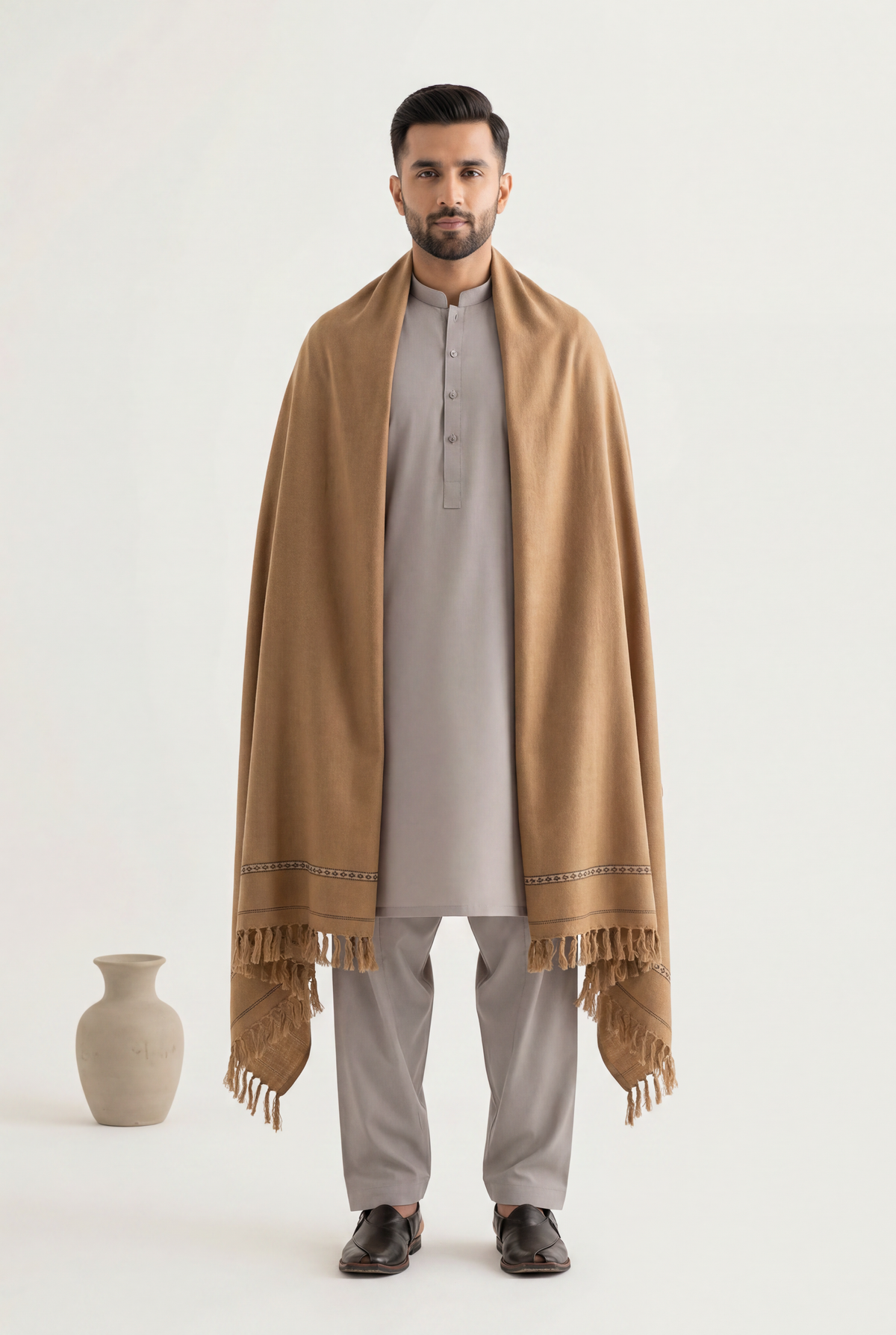 Almirah Camel Men Shawl 1-Piece - Men's - AI Photo