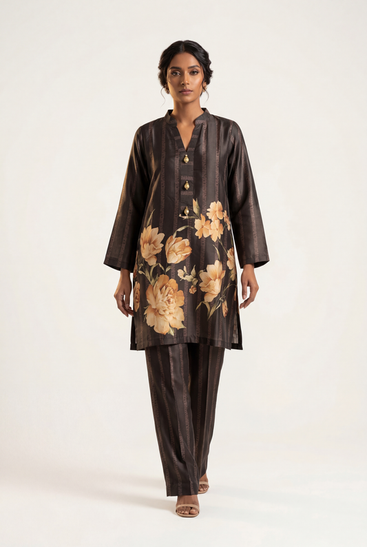 Bandhan Black Shirt 2-Piece - AI Photo