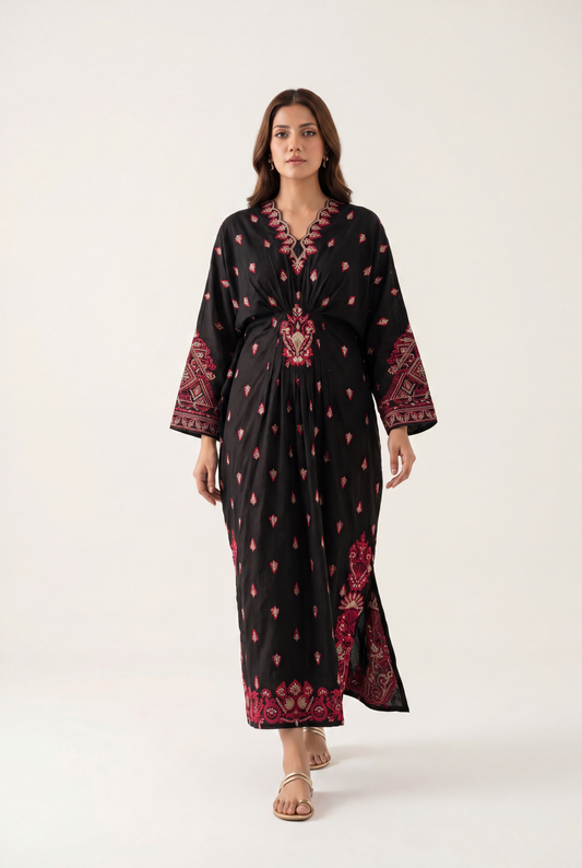 Bandhan Black Kaftan 1-Piece - AI Photo