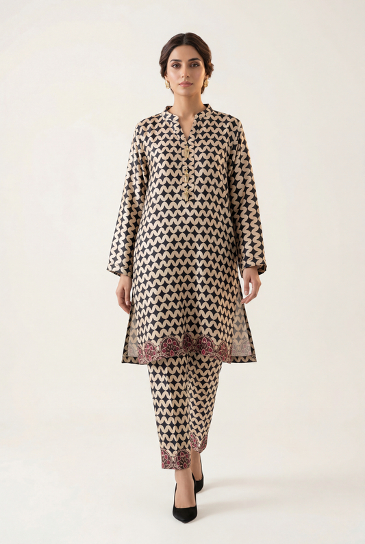 Bandhan Black Shirt 2-Piece - AI Photo