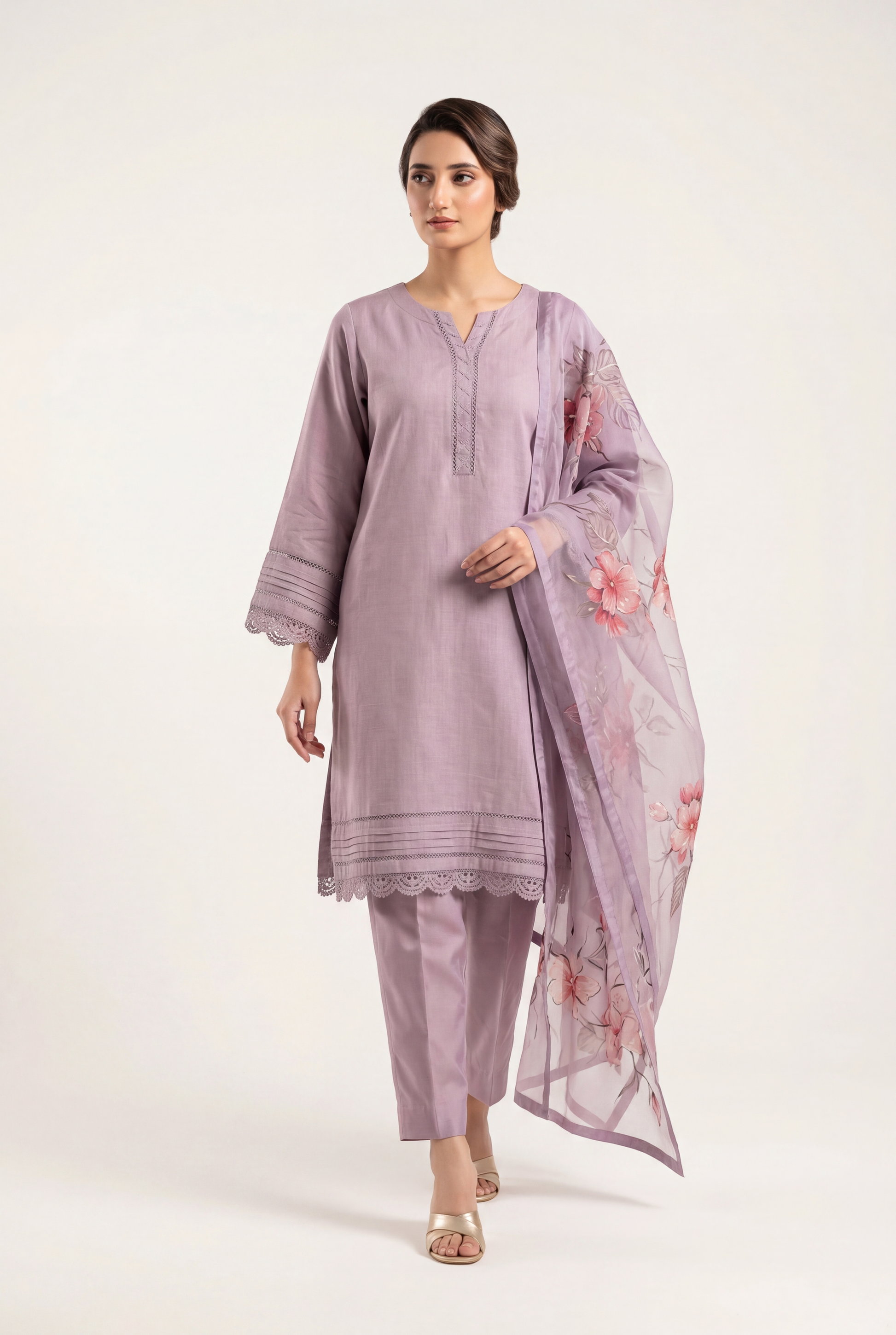 Tawakal Lilac Shirt 3-Piece - AI Photo